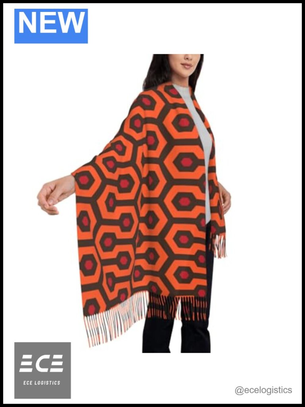 Women's Oversized Polyester Pashmina Shawl Wrap Winter Warm Scarf for Wedding
